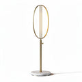 Modern standing lamp with marble base and metal frame 160 x 30 x 30cm