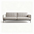 Modern fabric sofa with metal legs in light gray 200 x 85 x 80cm